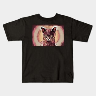 Black cat Kids T-Shirt